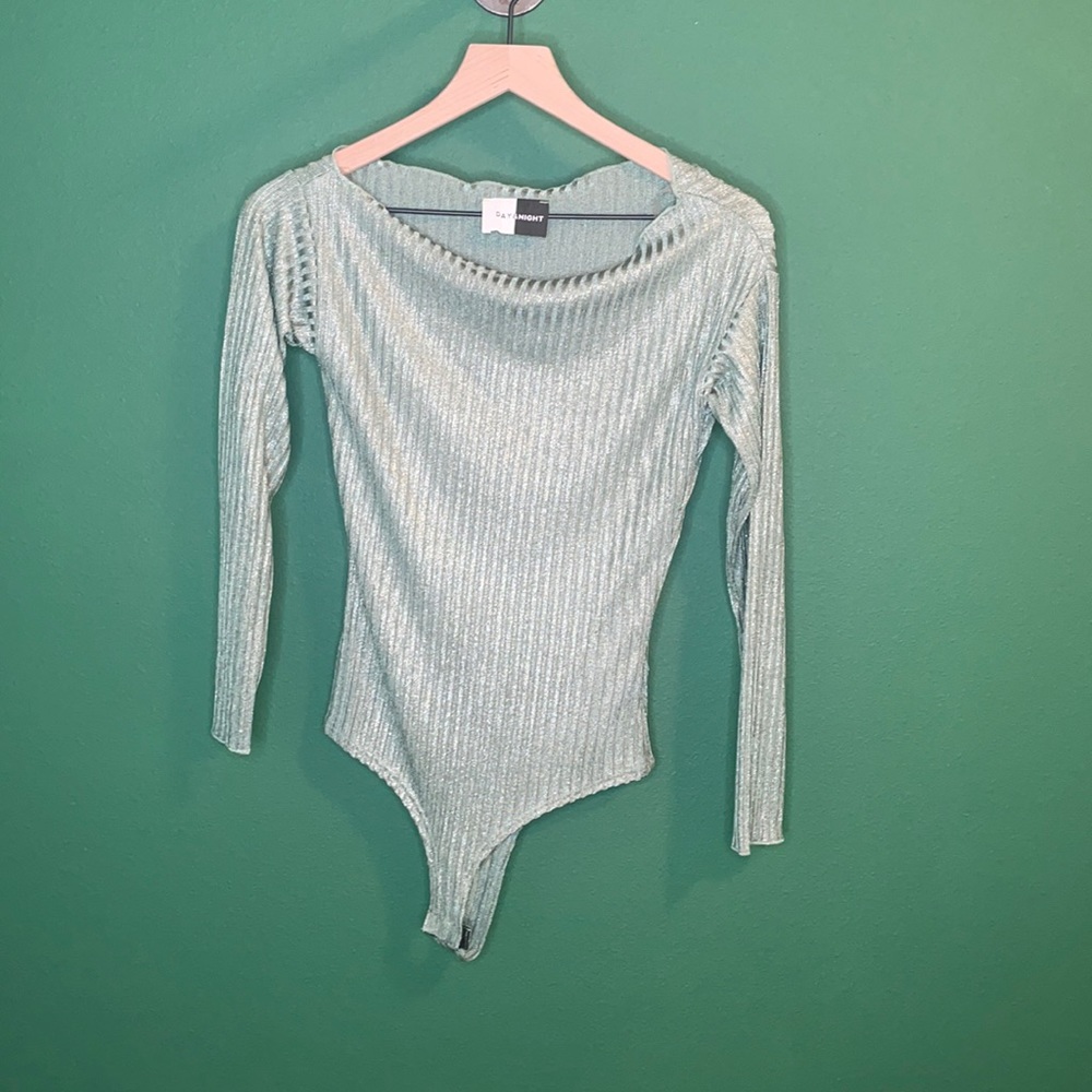 Sparkly Green Bodysuit